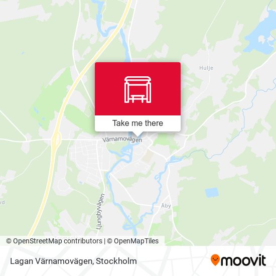 Lagan Värnamovägen map