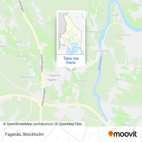 Fagerås map