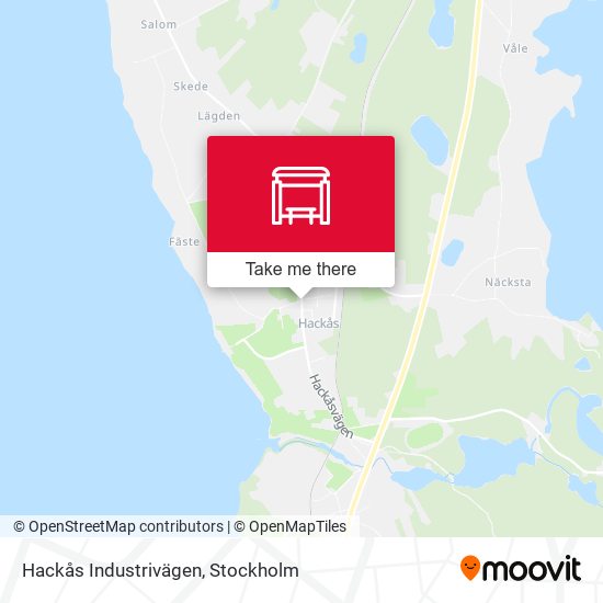 Hackås Industrivägen map