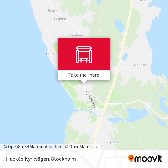 Hackås Kyrkvägen map