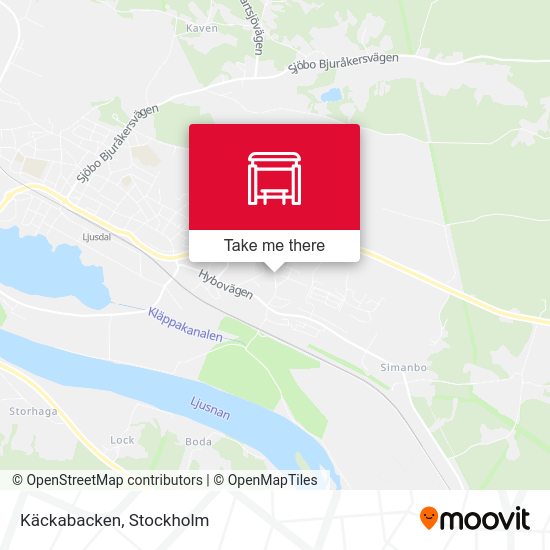 Käckabacken map