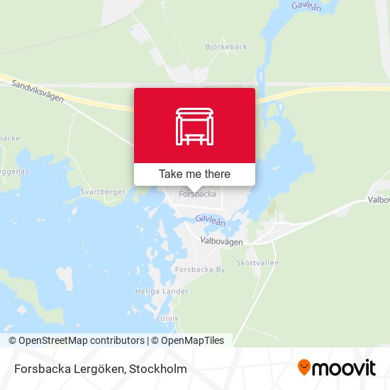 Forsbacka Lergöken map