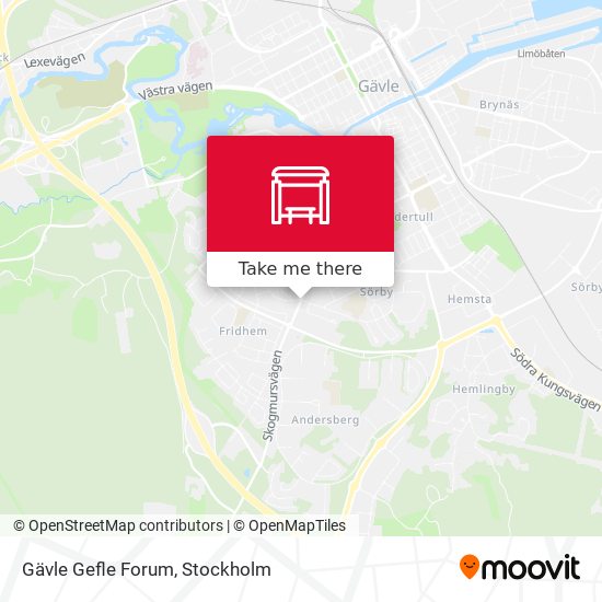 Gävle Gefle Forum map