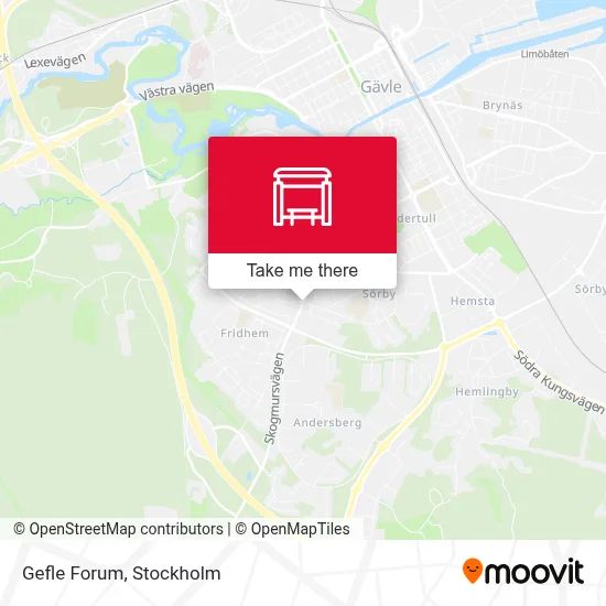 Gefle Forum map