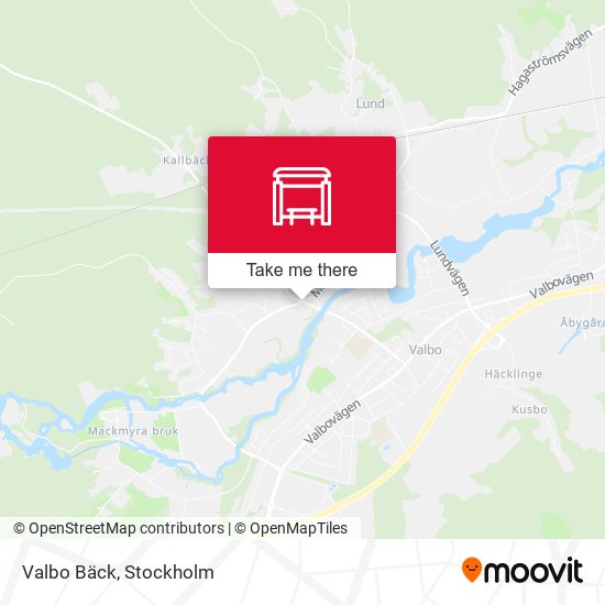 Valbo Bäck map