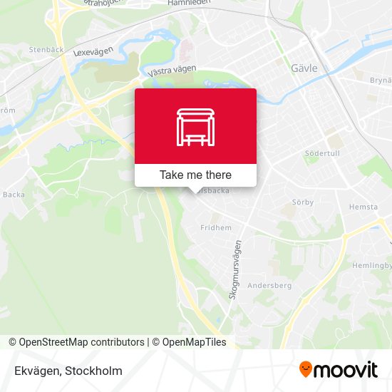 Ekvägen map