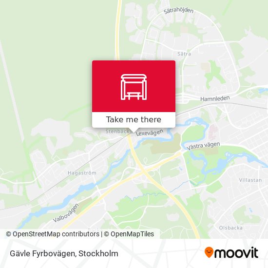 Gävle Fyrbovägen map