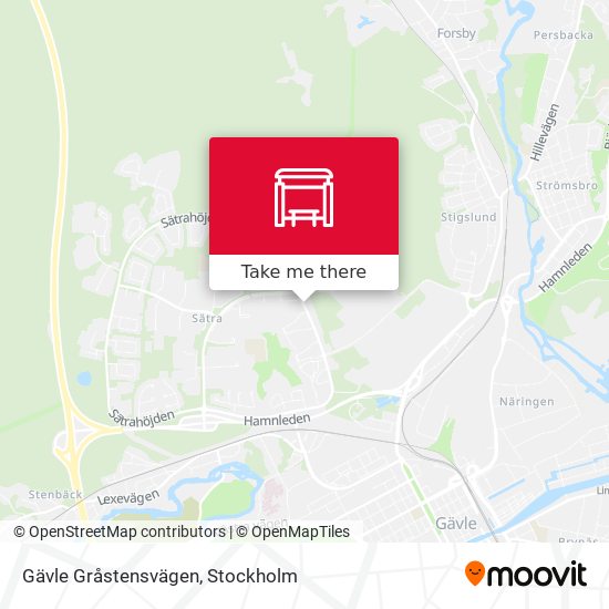 Gävle Gråstensvägen map