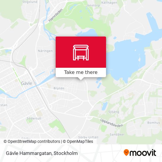 Gävle Hammargatan map