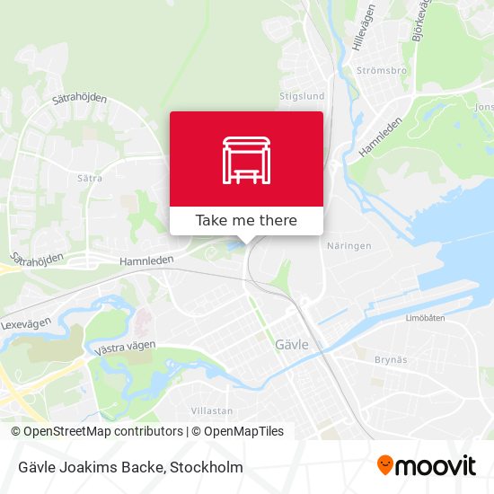 Gävle Joakims Backe map