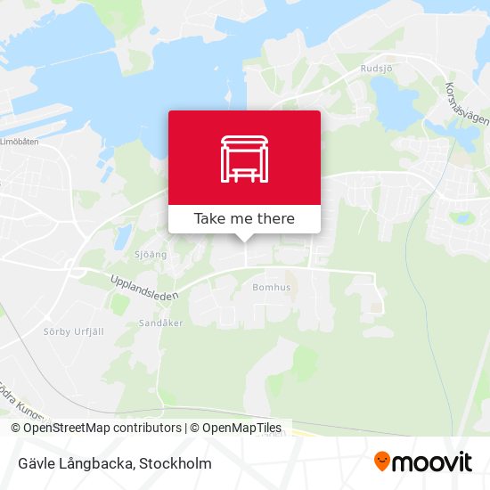 Gävle Långbacka map