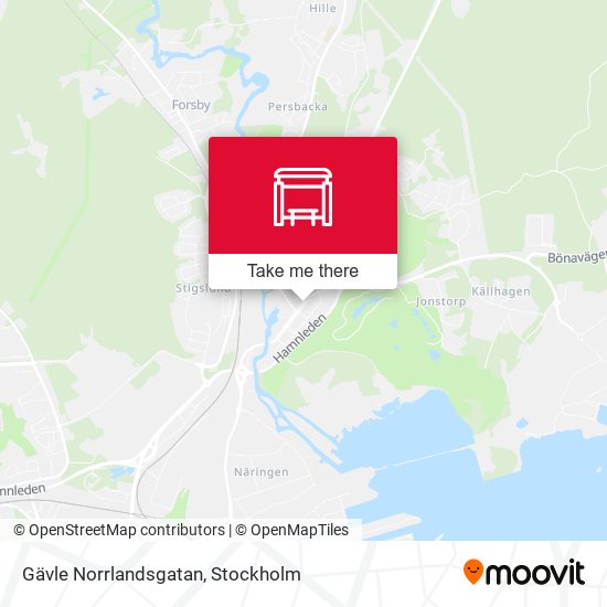 Gävle Norrlandsgatan map