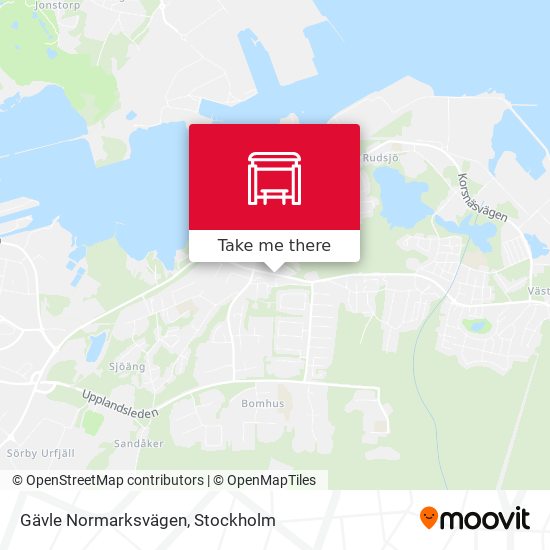 Gävle Normarksvägen map