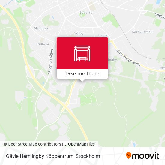 Gävle Hemlingby Köpcentrum map