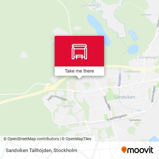 Sandviken Tallhöjden map