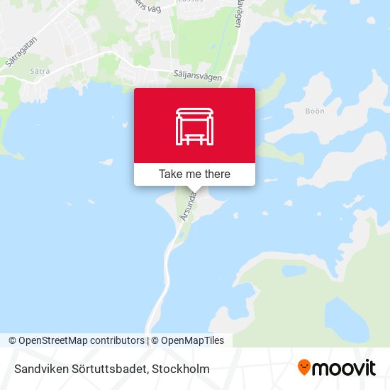 Sandviken Sörtuttsbadet map