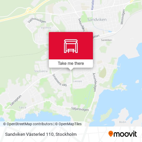 Sandviken Västerled 110 map
