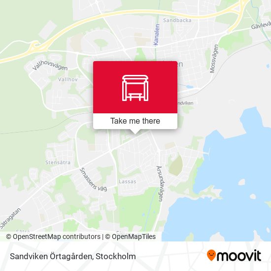 Sandviken Örtagården map