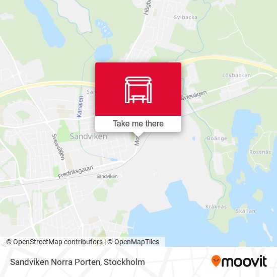 Sandviken Norra Porten map