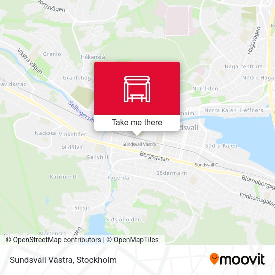 Sundsvall Västra map