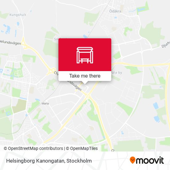 Helsingborg Kanongatan map