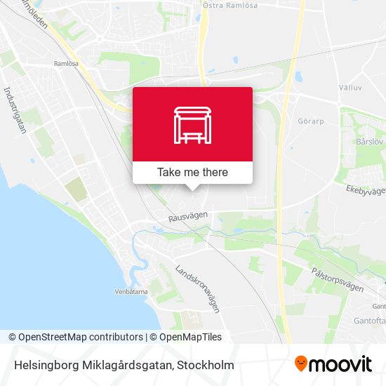 Helsingborg Miklagårdsgatan map