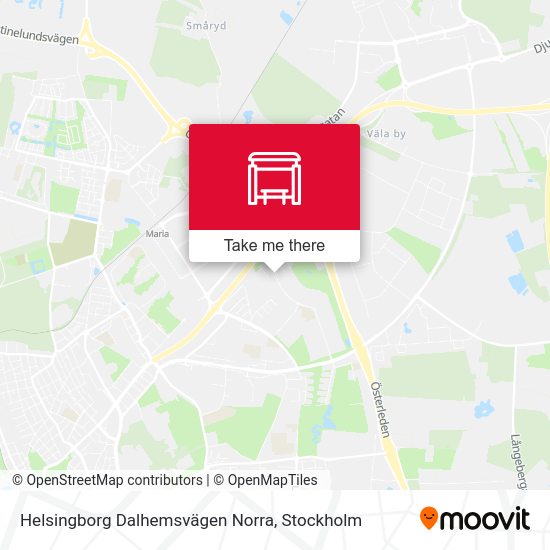Helsingborg Dalhemsvägen Norra map