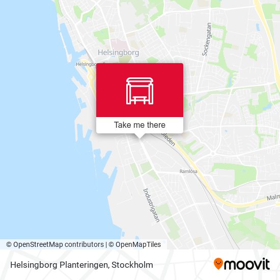 Helsingborg Planteringen map