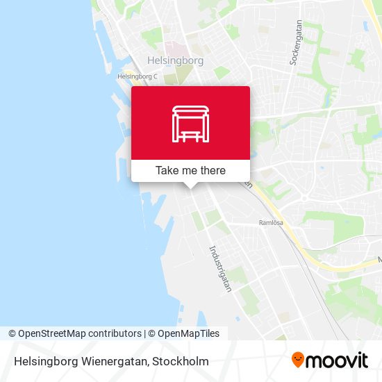 Helsingborg Wienergatan map