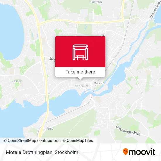 Motala Drottningplan map