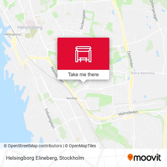 Helsingborg Elineberg map