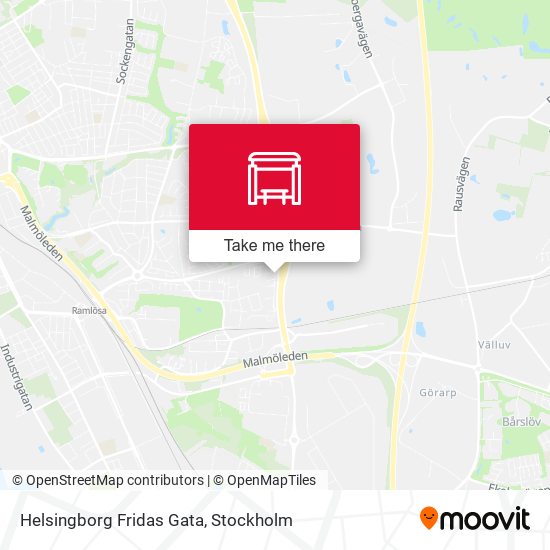 Helsingborg Fridas Gata map