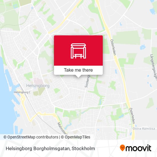 Helsingborg Borgholmsgatan map