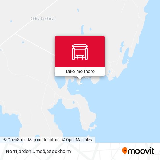 Norrfjärden Umeå map