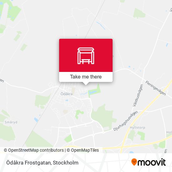 Ödåkra Frostgatan map