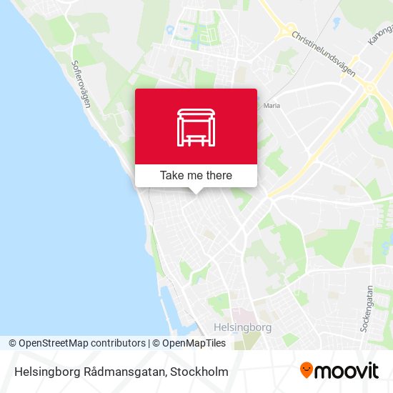 Helsingborg Rådmansgatan map
