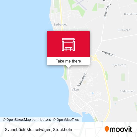 Svanebäck Musselvägen map
