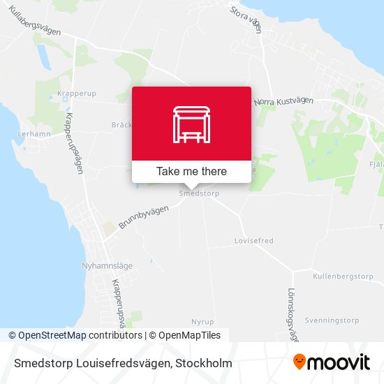 Smedstorp Louisefredsvägen map