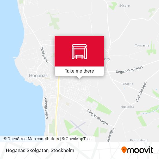 Höganäs Skolgatan map