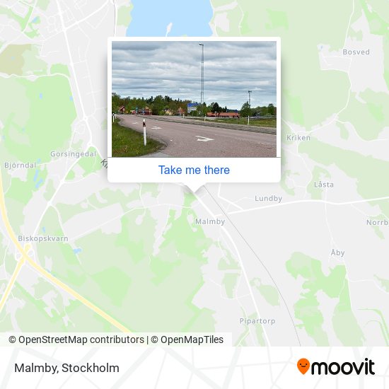 Strängnäs Malmby map