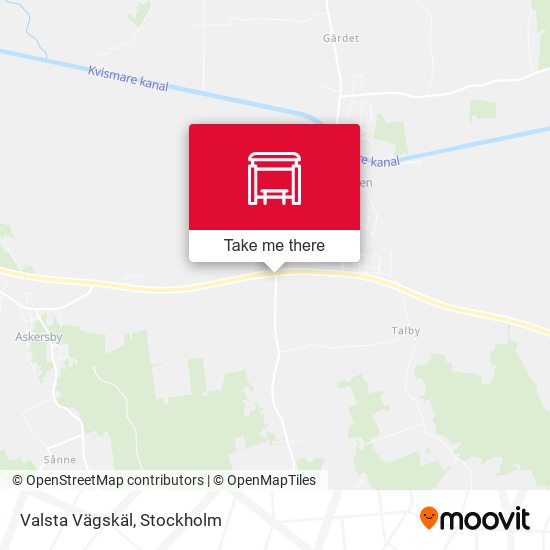 Valsta Vägskäl map