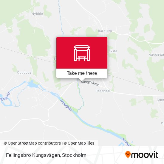 Fellingsbro Kungsvägen map