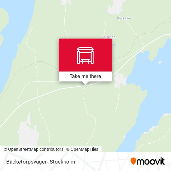 Bäcketorpsvägen map