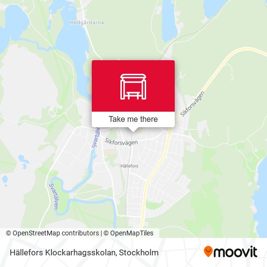 Hällefors Klockarhagsskolan map