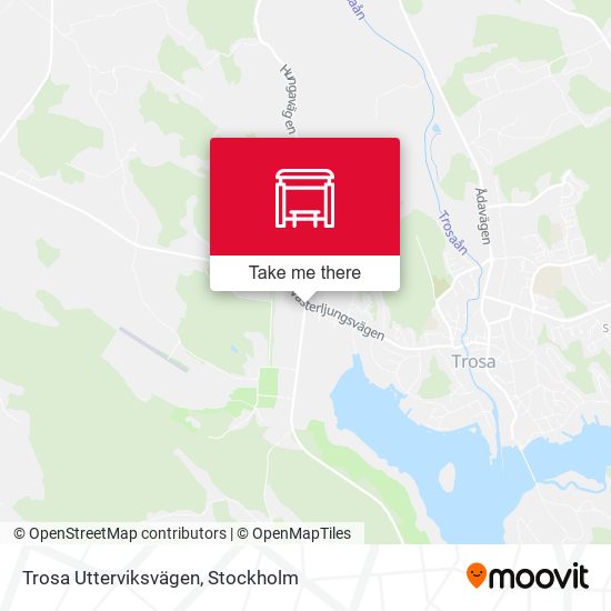 Trosa Utterviksvägen map