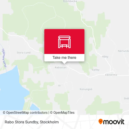 Rabo Stora Sundby map