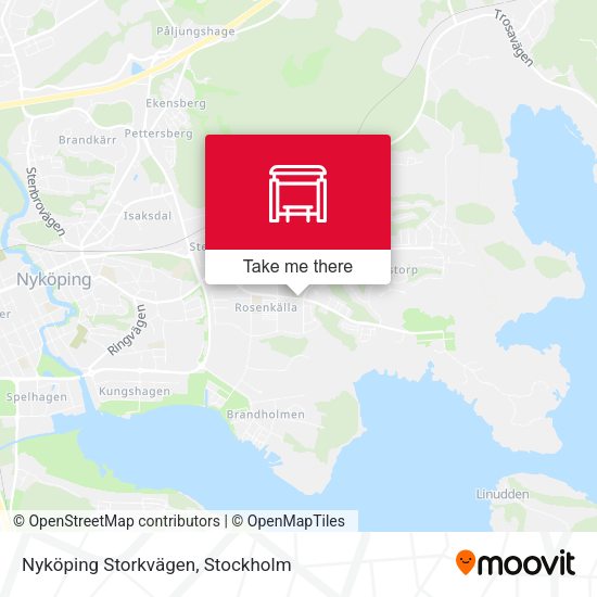 Nyköping Storkvägen map