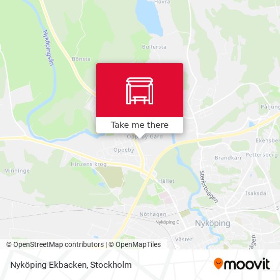 Nyköping Ekbacken map