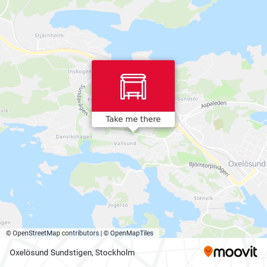 Oxelösund Sundstigen map