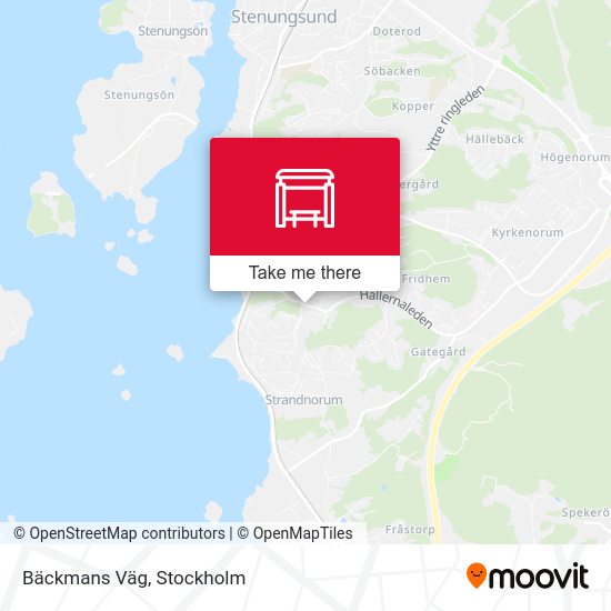 Bäckmans Väg map